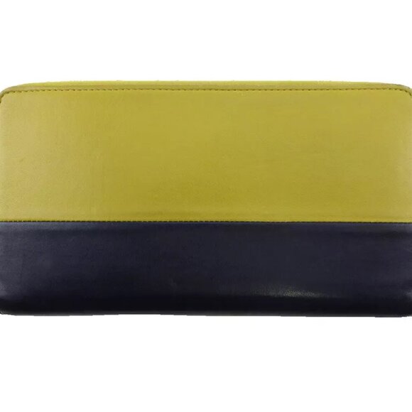 Celine long wallet bicolor leather Authentic USED - Picture 2 of 11